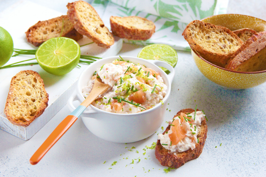 Recette Rillettes Crémeuses Et Légères De Saumon Fumé - Recette Entrée ...