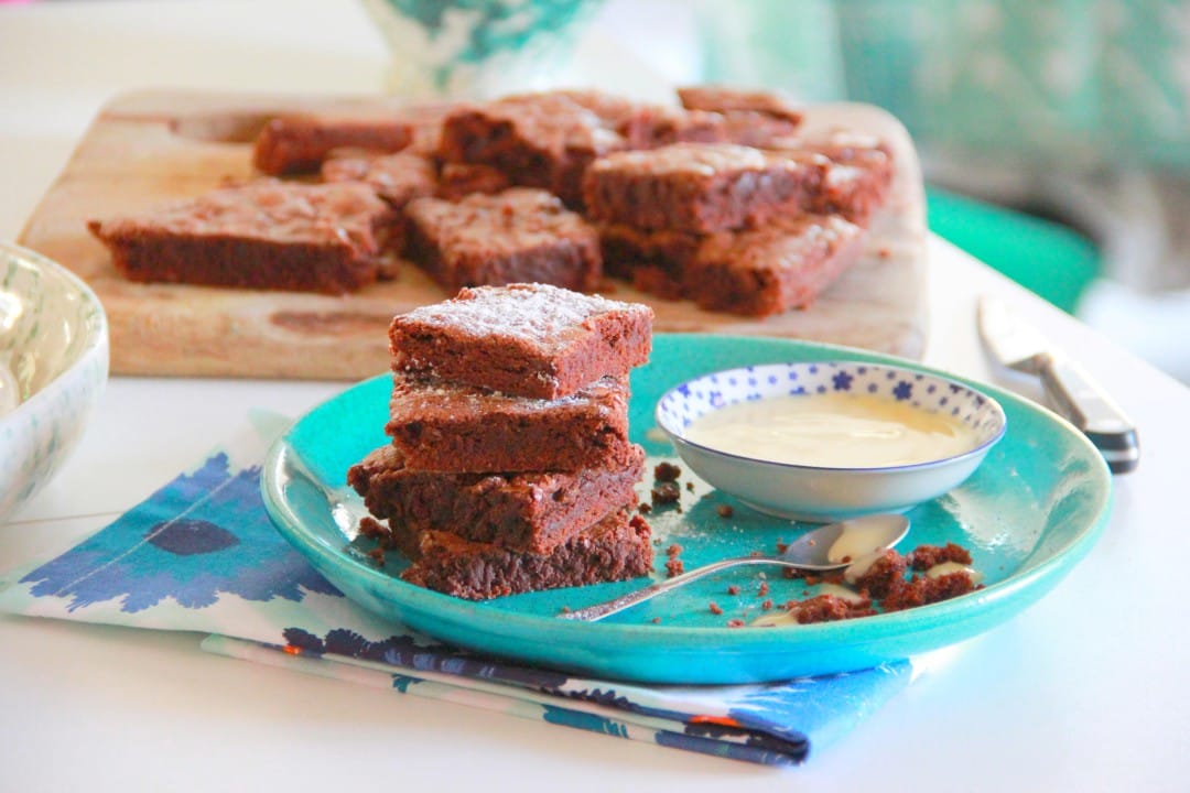 Fondant au chocolat with crème anglaise